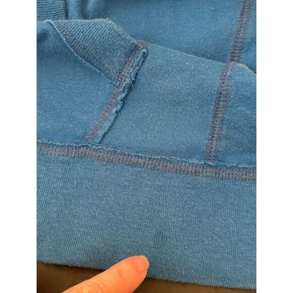 Y2K Aeropostle Womens Cobalt Blue Hoodie '1987 New York Ath Dept' Women's M - Picture 11 of 16